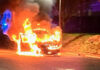 Car on fire