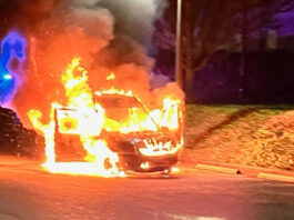 Car on fire