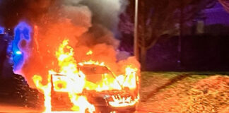 Car on fire