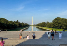 Водоросли атаковали бассейн у мемориала Линкольна после реконструкции Трампа за $14 млн Lincoln Memorial Reflecting Pool