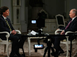 Tucker Carlson with Vladimir Putin