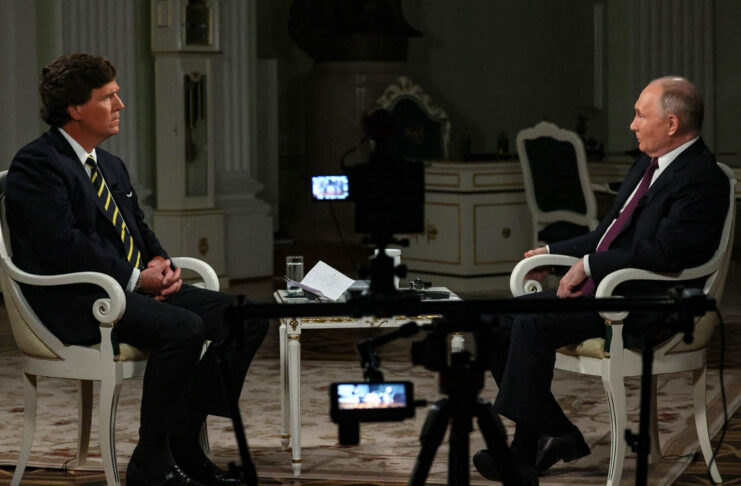 Tucker Carlson with Vladimir Putin