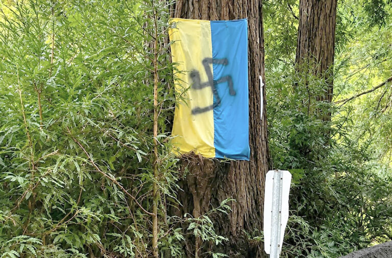 Swastikas Found on Ukrainian Flags in San Francisco Bay Area