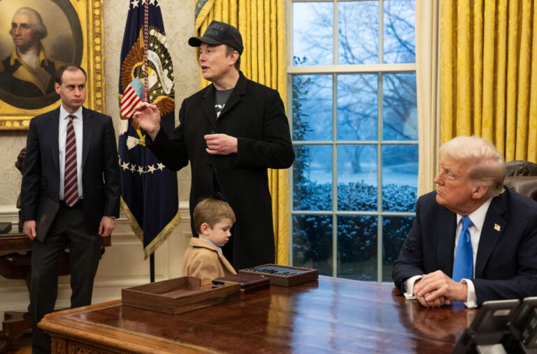 Trump and Musk at the White House