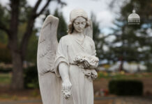 Американка два года хранила тело умершей матери в морозильной камере cemetery-statue-monument