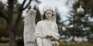 Американка два года хранила тело умершей матери в морозильной камере cemetery-statue-monument