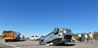 Vehicle Rolls Over Multiple Times on Highway 108 Near Sonora sonora-accident