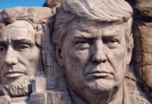 Трамп опубликовал ИИ-изображение с собой на горе Рашмор rushmore